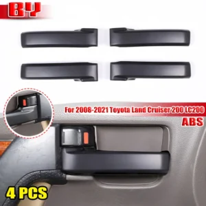 for 2008 2021 toyota land cruiser 200 lc200 abs carbon fiber car interior door handle cover decoration stickers accessories