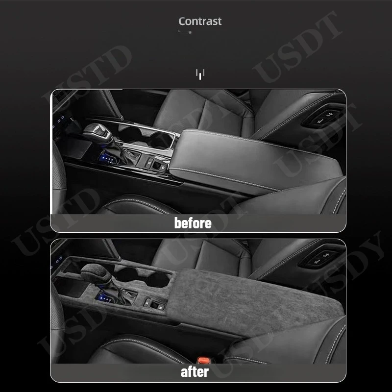 for toyota camry xv80 2025 2024 top suede car central control gear shift knob cover suede cap armrest box mat sticker for toyota camry xv80 2025 2024 top suede car central control gear shift knob cover suede cap armrest box mat sticker