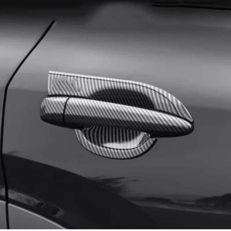 car external abs carbon fiber side door handle cover door bowl case trim for nissan pathfinder 2024 2025 car external abs carbon fiber side door handle cover door bowl case trim for nissan pathfinder 2024 2025