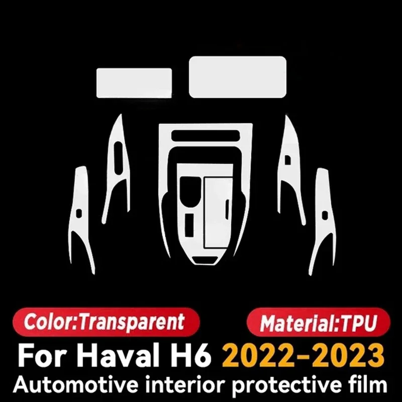 for haval h6 3th 2021 2023 car door center pillar center console media dashboard navigation tpu anti scratch protector film for haval h6 3th 2021 2023 car door center pillar center console media dashboard navigation tpu anti scratch protector film