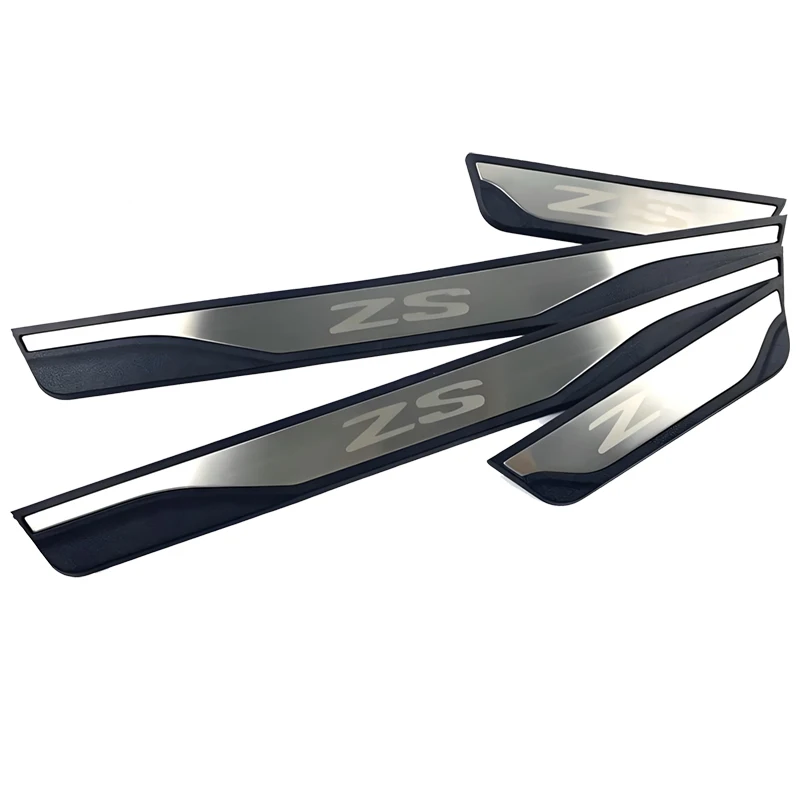 for mg zs 2023 2022 2021 2020 2019 2018 2017 stainless steel and abs scuff plate door sill car decoration cover for mg zs 2023 2022 2021 2020 2019 2018 2017 stainless steel and abs scuff plate door sill car decoration cover