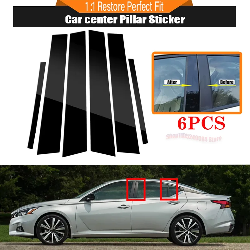 silver carbon fiber gloss black exterior window pillar covers for nissan altima 2019 2021 6pcs set b c column sticker silver carbon fiber gloss black exterior window pillar covers for nissan altima 2019 2021 6pcs set b c column sticker