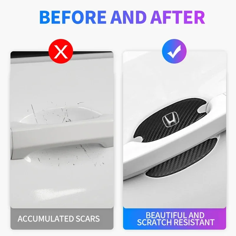 4pcs car door handle bowl scratch protector carbon fiber stickers for honda civic accord fit jazz pilot crv odyssey passport 4pcs car door handle bowl scratch protector carbon fiber stickers for honda civic accord fit jazz pilot crv odyssey passport