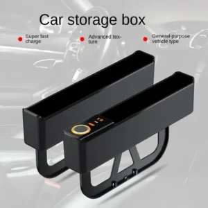 car seat gap filler organizer 52w charging car organizer storage box base removable seat gap filler for car organizer front seat