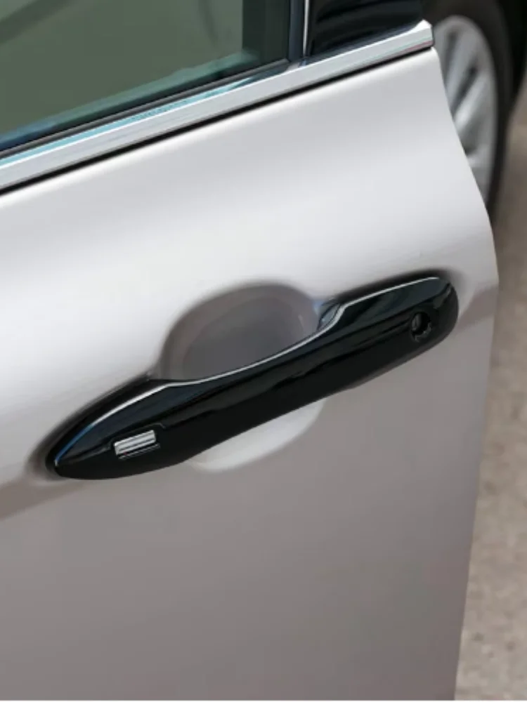 abs chrome carbon fiber outer door handle clasing bowl covers trim fit for toyota camry xv70 2018 2023 car abs chrome carbon fiber outer door handle clasing bowl covers trim fit for toyota camry xv70 2018 2023 car