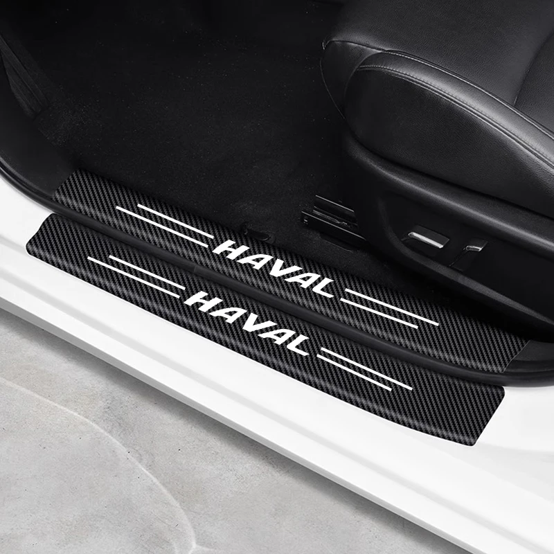 5pcs leather car door decals carbon fiber threshold anti scratch for great wall haval h6 dargo m6 h9 h6s f7 f7x jolion x dog xy 5pcs leather car door decals carbon fiber threshold anti scratch for great wall haval h6 dargo m6 h9 h6s f7 f7x jolion x dog xy