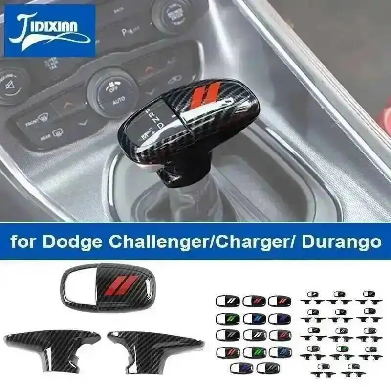 jidixian car gear shift lever top head decoration cover for dodge charger challenger 2015 2016 2017 up for dodge durango 2018 up jidixian car gear shift lever top head decoration cover for dodge charger challenger 2015 2016 2017 up for dodge durango 2018 up