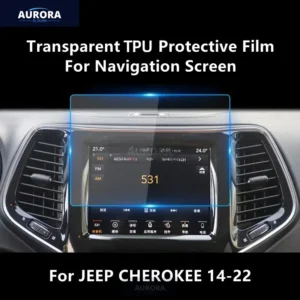 for jeep cherokee 14 22 navigation screen transparent tpu protective film anti scratch repair accessories refit