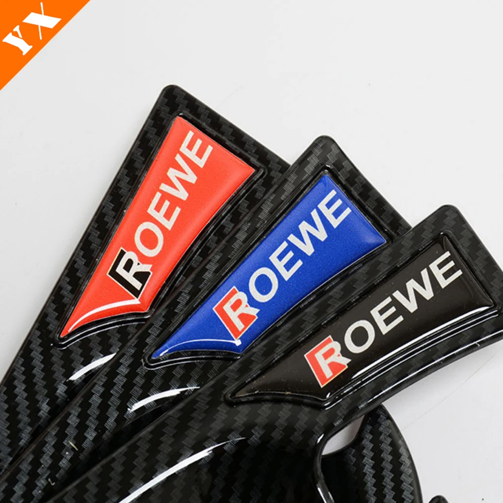 for 2018 2023 roewe i5 ei5 black carbon chrome trim car door knob protector door handle frame cover car garnish for 2018 2023 roewe i5 ei5 black carbon chrome trim car door knob protector door handle frame cover car garnish