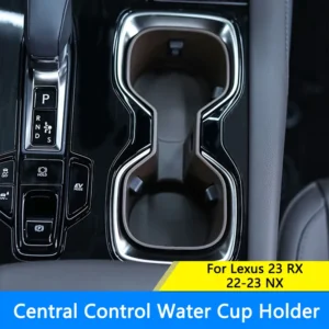 qhcp car center console water cup holder drinks holder tpe bottle insert stand fit for lexus rx 23 24 nx 22 23 es 22 24 rz 23 24