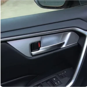 lhd for toyota rav4 2019 2023 sticker armrest handrail door inner handle bowl cup cover trim insert cover frame lamp
