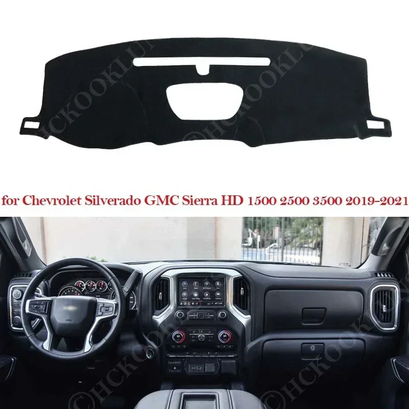 dashboard cover mat carpet dashmat pad sunshade car for chevrolet silverado gmc sierra hd 1500 2500 3500 2019 ~ 2021 dashboard cover mat carpet dashmat pad sunshade car for chevrolet silverado gmc sierra hd 1500 2500 3500 2019 ~ 2021