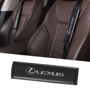 2pcs car seat belt cover leather shoulder pad accessories for lexus f sport gx460 ct200h is250 es 220d is200 fsport gs gx is ls
