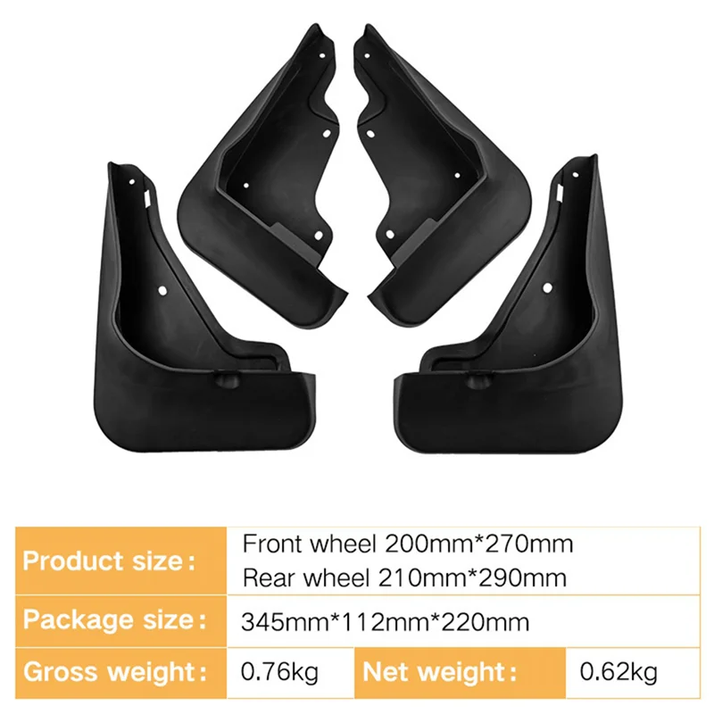 4pcs car mudguard mud flaps splash mud guard fender for mg rx5 2020 2023 car 4pcs car mudguard mud flaps splash mud guard fender for mg rx5 2020 2023 car