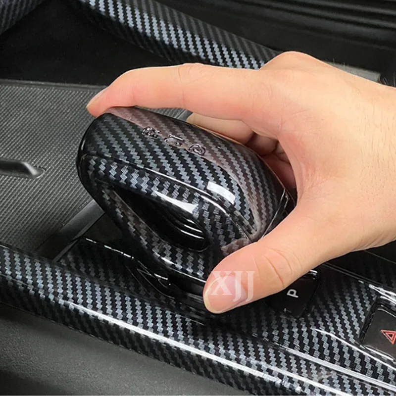 for geely boyue l atlas fx11 2023 2024 2025 carbon fiber car gear shift knob cover gear head replace cap decoration for geely boyue l atlas fx11 2023 2024 2025 carbon fiber car gear shift knob cover gear head replace cap decoration