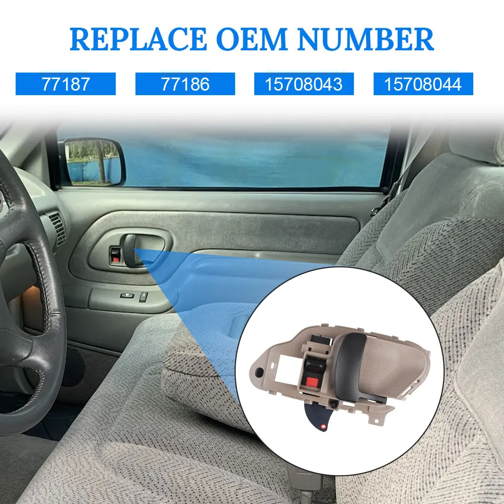 left & right pair set car door handles inside interior gray 77187 77186 15708043 15708044 for chevy k2500 gmc k3500 tahoe yukon left & right pair set car door handles inside interior gray 77187 77186 15708043 15708044 for chevy k2500 gmc k3500 tahoe yukon