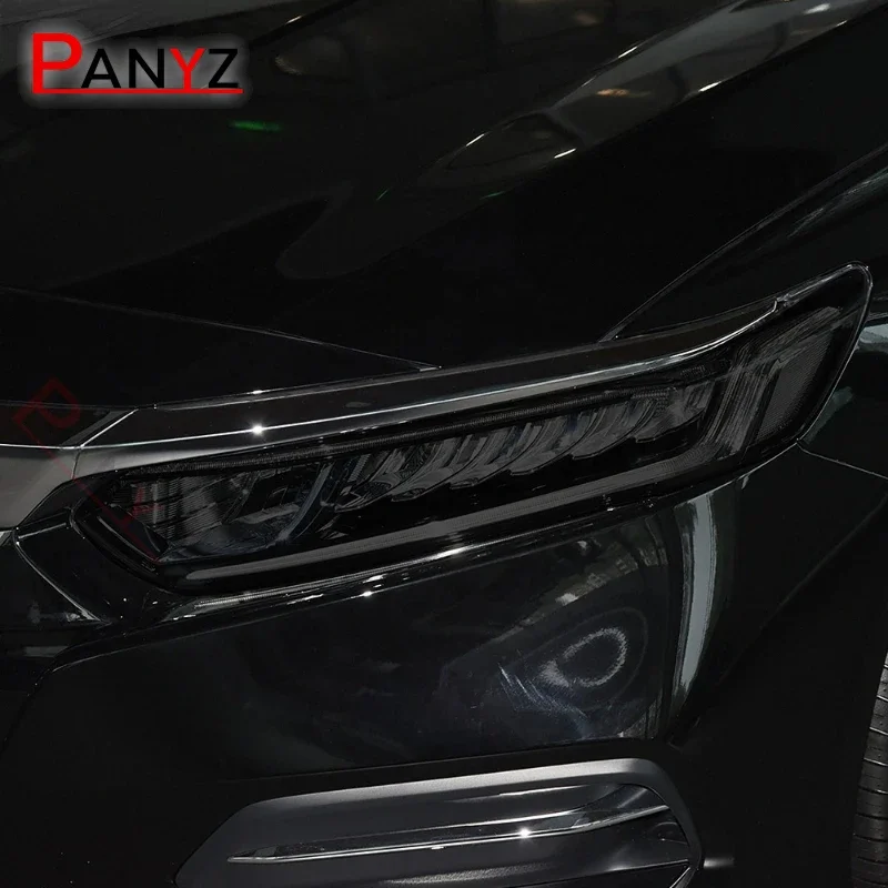 for honda civic accord 10th 2018 2019 2020 car headlight protective film headlamp restoration transparent black tpu sticker for honda civic accord 10th 2018 2019 2020 car headlight protective film headlamp restoration transparent black tpu sticker