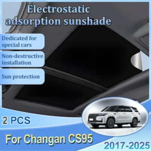 for changan cs95 2017 2025 2018 2019 car sunroof sunshade electrostatic suede silicone sunshade sun protection sunroof covers