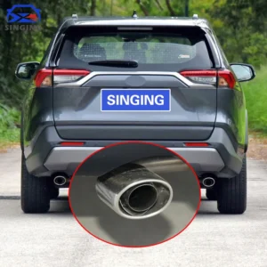 1pc for toyota 2019 2025 rav4 exhaust tip muffler end pipe protector stainless steel tail decoration decorative tipoe17408 0r010