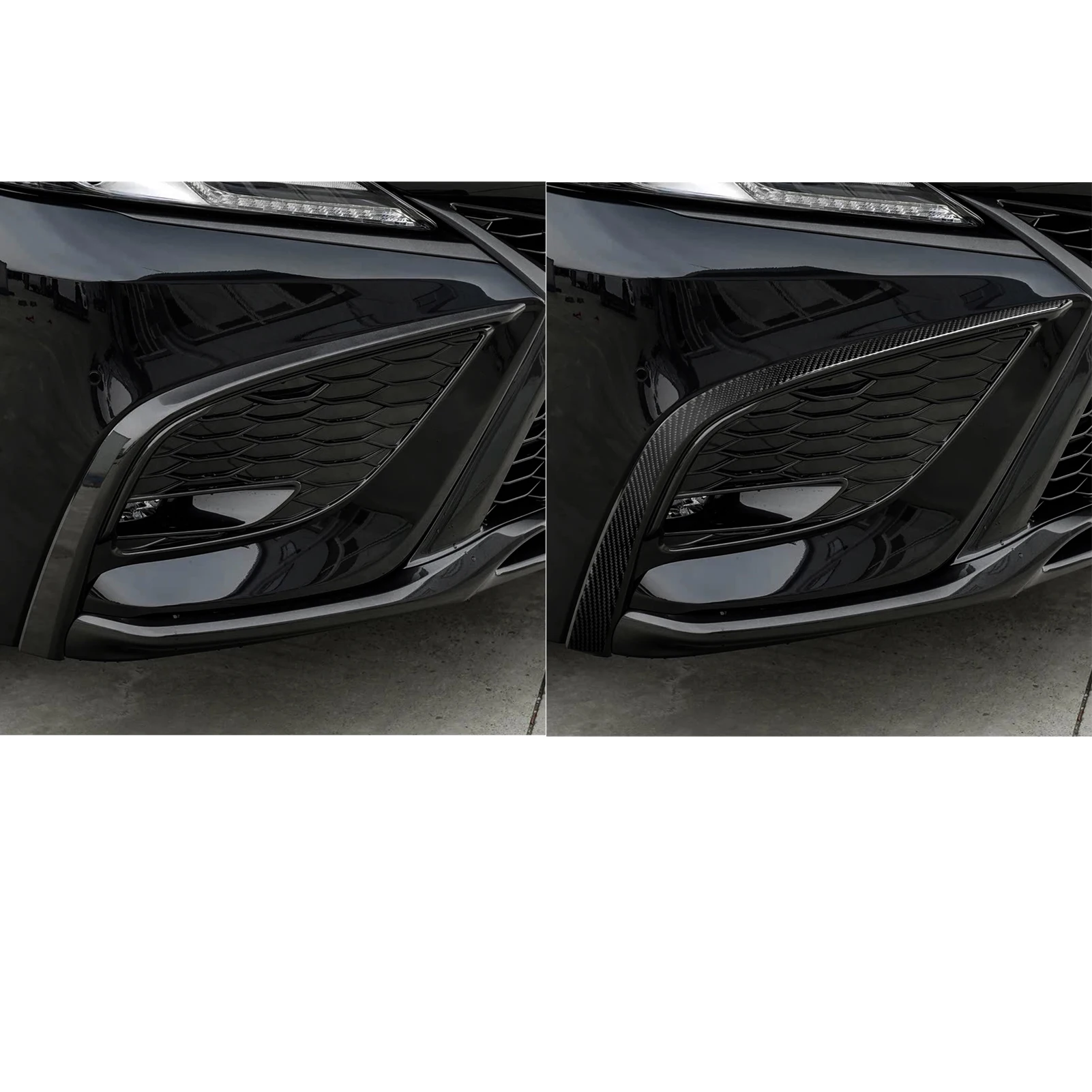 real carbon fiber car front fog lamp cover soft sticker for toyota camry xv70 2018 2019 2020 2021 2022 2023 2024 real carbon fiber car front fog lamp cover soft sticker for toyota camry xv70 2018 2019 2020 2021 2022 2023 2024