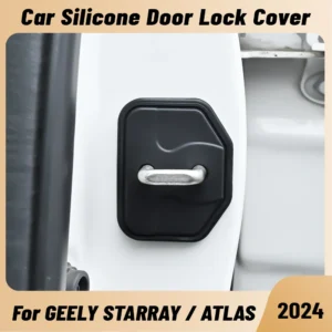 for geely starray atlas 2024 car door shock absorber door lock protector silicone auto door lock latches cover accessories