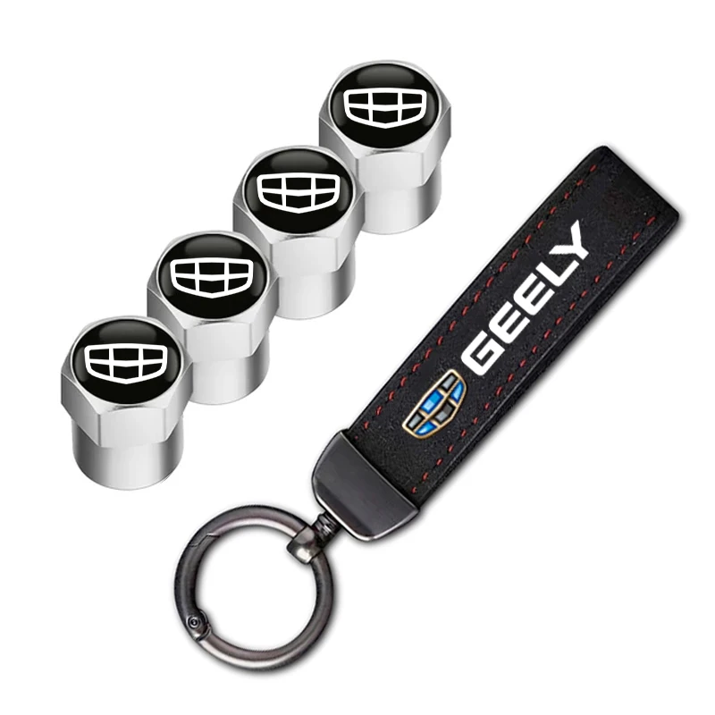 geely car tire wheel valve caps cover car key chain ring keychain for geely coolray geometry c gx3 emgrand ec7 lc panda tugella geely car tire wheel valve caps cover car key chain ring keychain for geely coolray geometry c gx3 emgrand ec7 lc panda tugella