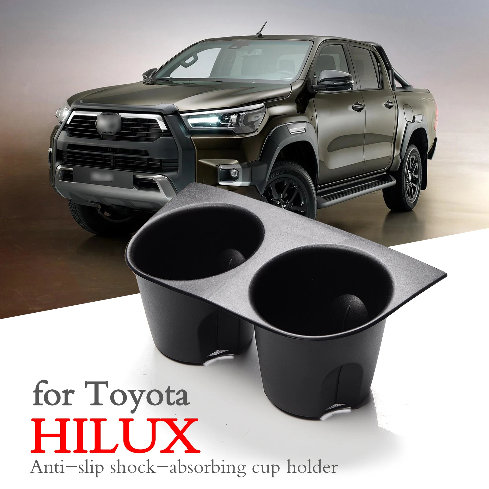 water cup holder storage box for toyota hilux sr5 4x4 2015 2022 revo cup box non slip pad mat shock absorbing car accessories water cup holder storage box for toyota hilux sr5 4x4 2015 2022 revo cup box non slip pad mat shock absorbing car accessories