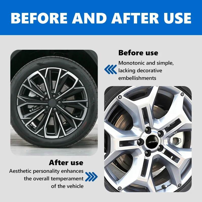4pcs 56mm car badge wheel center cover stickers hub caps decal for jetour x70 x70sm x90 x95 dashing i dm t2 t3 traveler c dm 4pcs 56mm car badge wheel center cover stickers hub caps decal for jetour x70 x70sm x90 x95 dashing i dm t2 t3 traveler c dm