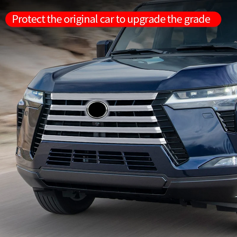 for 2024 lexus gx550 gx550h front grill chrome decoration strip gx 550 550h exterior upgraded tuning modification for 2024 lexus gx550 gx550h front grill chrome decoration strip gx 550 550h exterior upgraded tuning modification
