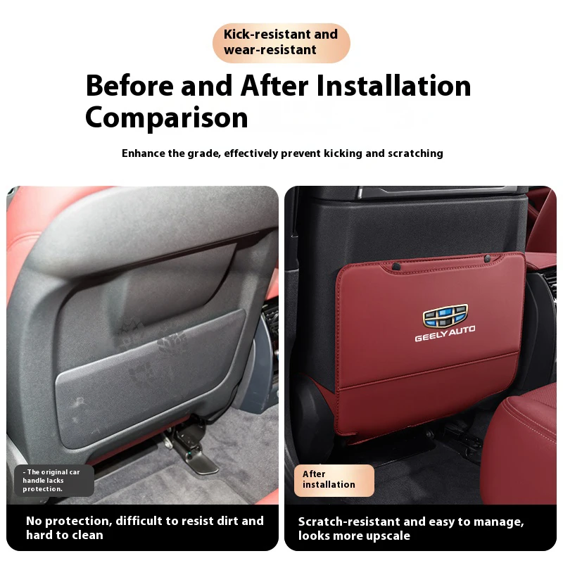 car seat back protection anti kick pad rear seat storage bag for geely geometryc monjaro coolray tugella gx3 atlas emgrand ec7 car seat back protection anti kick pad rear seat storage bag for geely geometryc monjaro coolray tugella gx3 atlas emgrand ec7