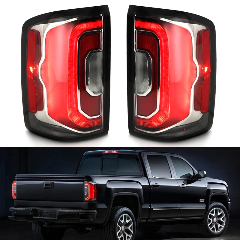 for gmc sierra 1500 2016 2017 2018 led rear tail light turn signal brake reversing lamp drl car accessories gm2800295 gm2801295 for gmc sierra 1500 2016 2017 2018 led rear tail light turn signal brake reversing lamp drl car accessories gm2800295 gm2801295
