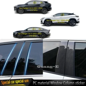 for changan uni k uni t uni v 2020 2024 door central middle window pillar post cover bc column decoration sticker pc accessories