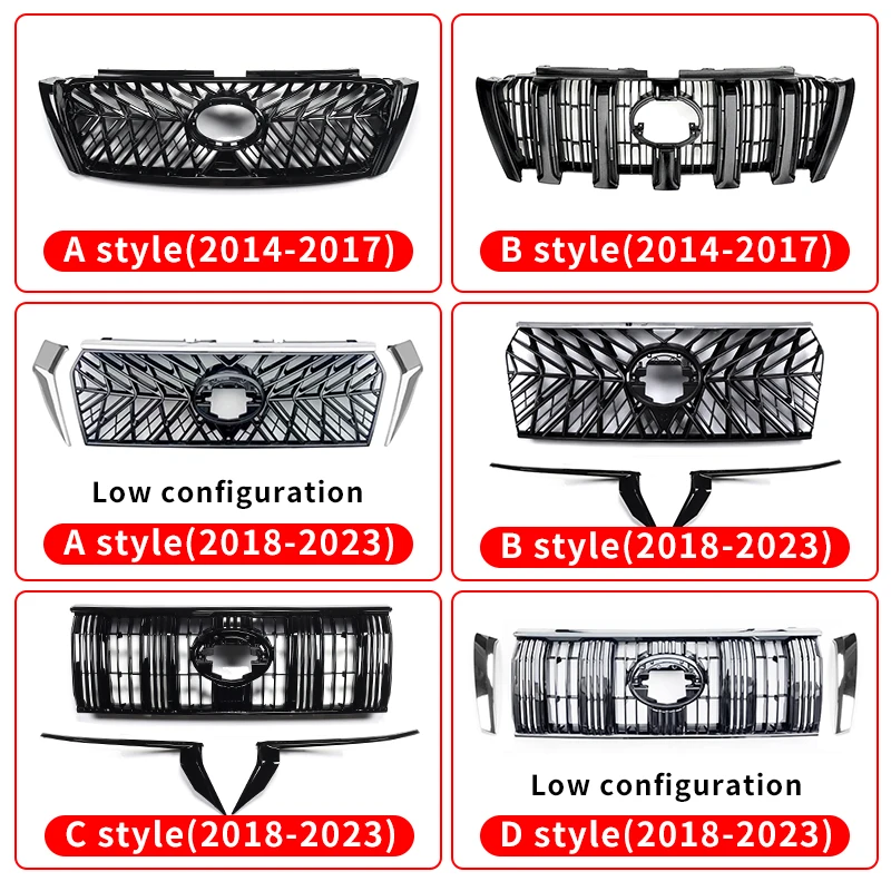 fortoyota land cruiser prado 150 car trd grille modification 2014 2023 sports honeycomb front face grille lc150fj150 fortoyota land cruiser prado 150 car trd grille modification 2014 2023 sports honeycomb front face grille lc150fj150