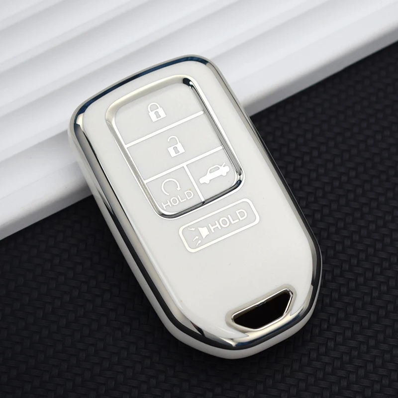 for honda accord pilot fit freed vezel odyssey civic crv hrv 2018 2022 5buttons soft tpu car key cover shell case for honda accord pilot fit freed vezel odyssey civic crv hrv 2018 2022 5buttons soft tpu car key cover shell case
