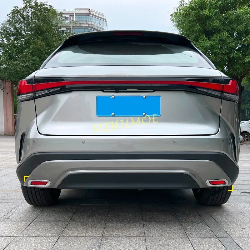 for lexus rx 350 350h 450h+ 500h 2023 2024 2025 chrome rear fog light cover bumper reflector trims for lexus rx 350 350h 450h+ 500h 2023 2024 2025 chrome rear fog light cover bumper reflector trims