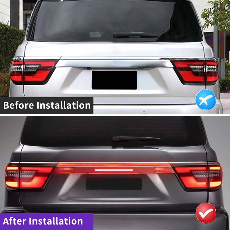 for nissan patrol y62 2015 2021 2020 2019 2018 exterior upgrade decoration rear door led light brake warning lamp for nissan patrol y62 2015 2021 2020 2019 2018 exterior upgrade decoration rear door led light brake warning lamp