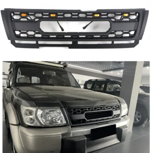 auto racing grills fit for nissan patrol y61 1998 1999 2000 2001 2002 abs grille grill auto accessories