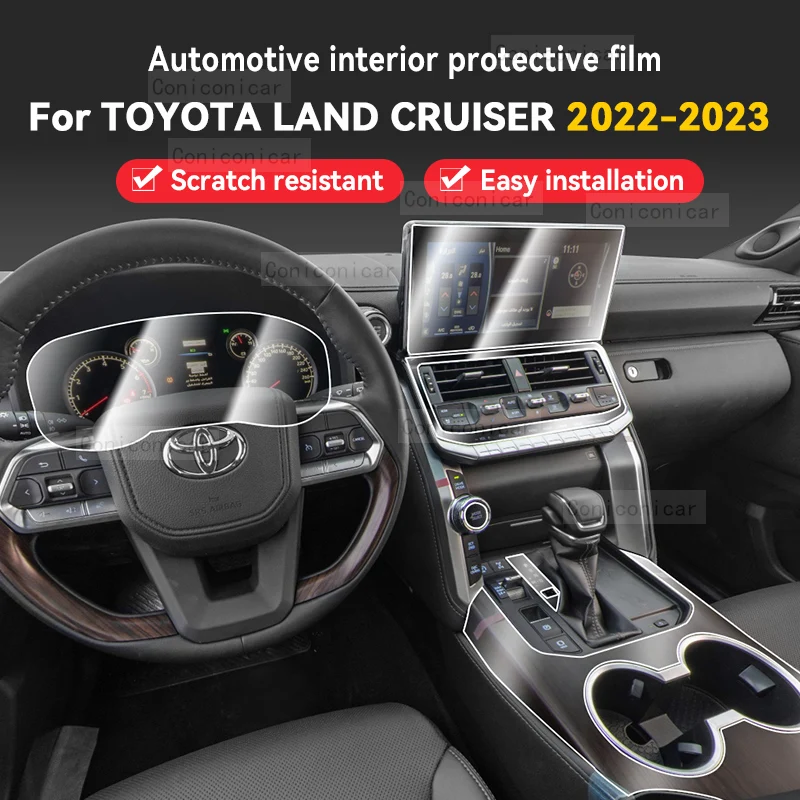 for toyota land cruiser 2022 2023 2024 car panel film dashboard protective sticker interior anti scratch film accessories for toyota land cruiser 2022 2023 2024 car panel film dashboard protective sticker interior anti scratch film accessories