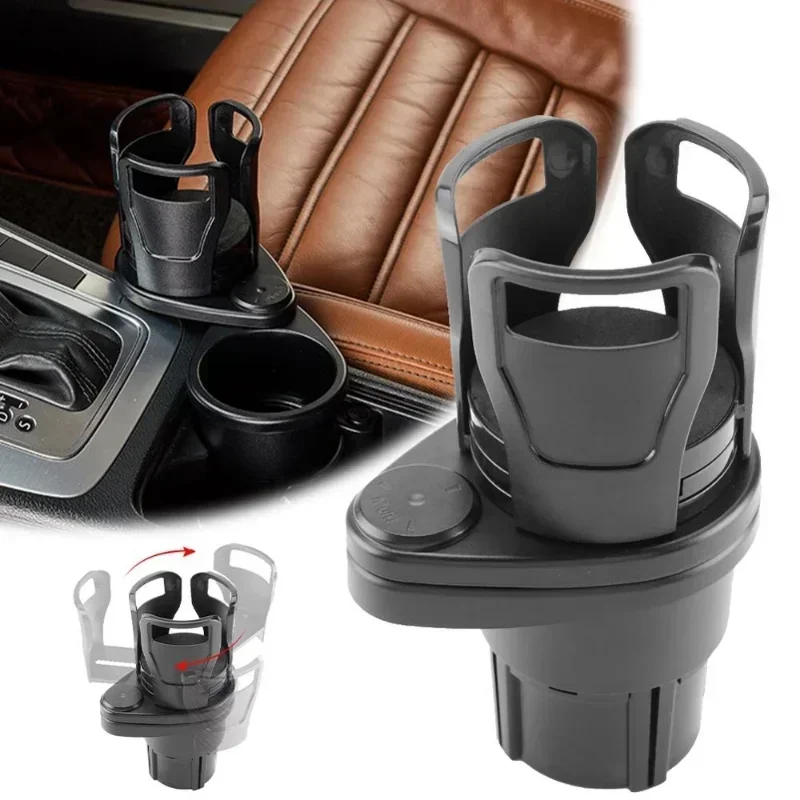 adjustable dual cup holder car mount multifunction with phone holder car cup expansion adapter for vehicle cup holers adjustable dual cup holder car mount multifunction with phone holder car cup expansion adapter for vehicle cup holers