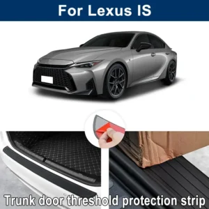 car trunk sill anti scratch guard strip for lexus is rear bumper rubber protector decorative cover sticker
