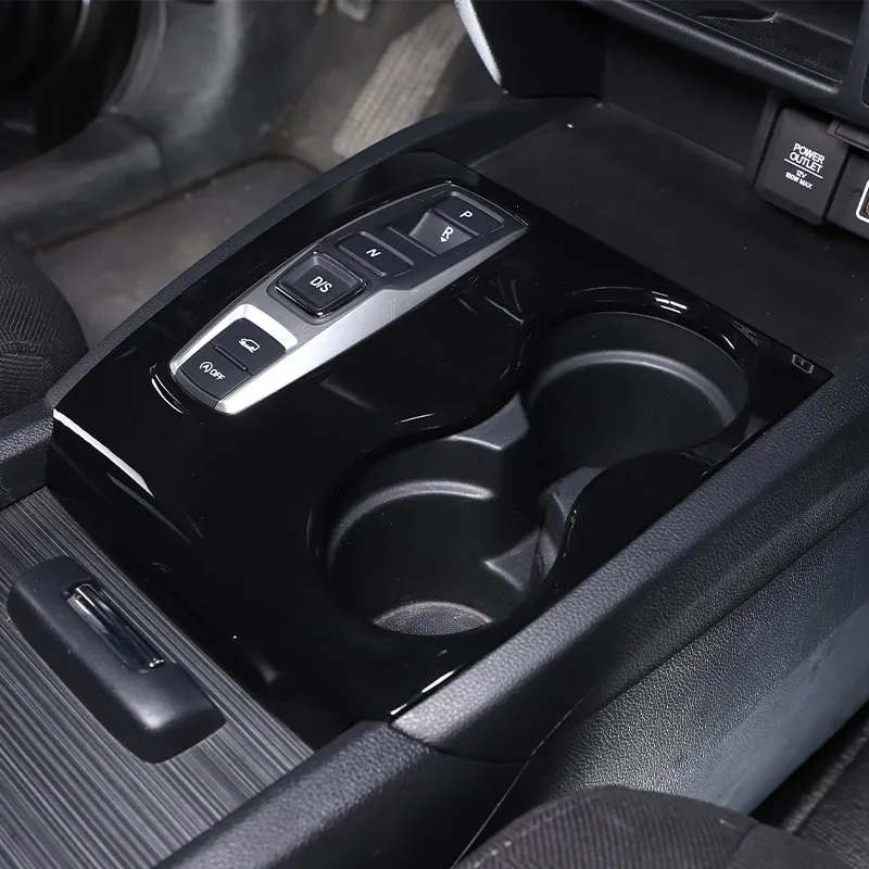 abs black for honda pilot 2015 2022 gear shift console cover panel glass lift button decorative frame sticker car abs black for honda pilot 2015 2022 gear shift console cover panel glass lift button decorative frame sticker car