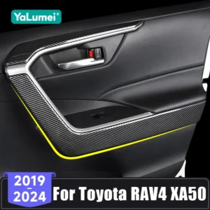 for toyota rav4 xa50 rav 4 hybrid 2019 2020 2021 2022 2023 2024 car door inner armrest handle anti scratch sticker accessories