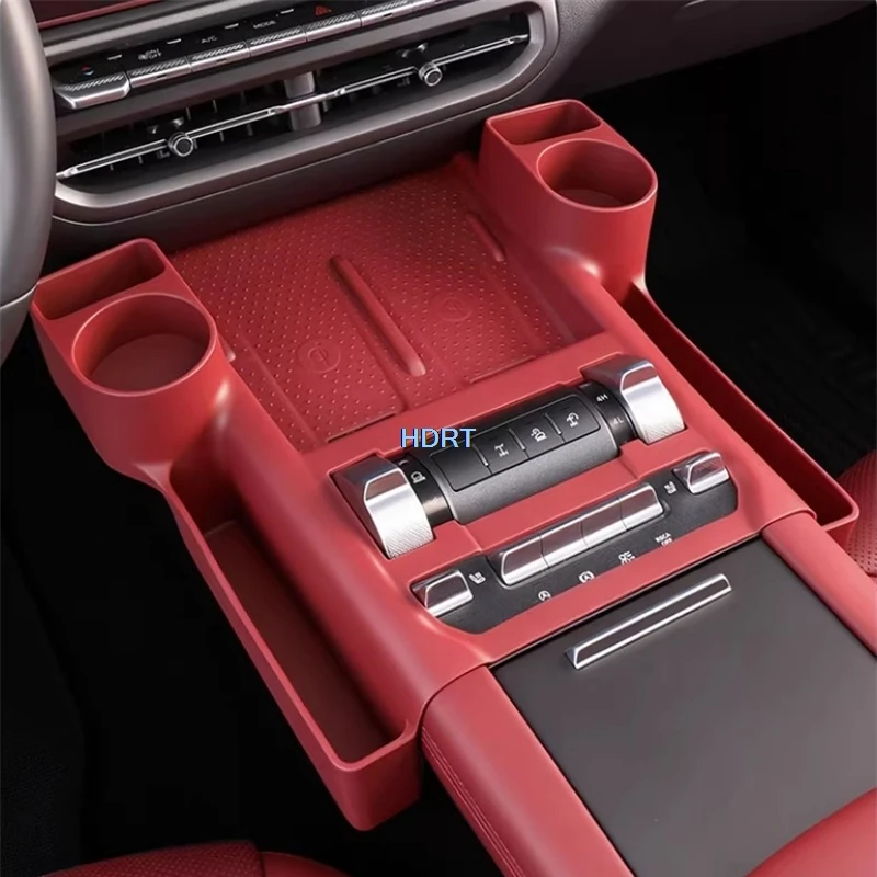 for gwm tank 300 2025 + car styling central control gear shift storage box pad water cup holder compartment organizer tray cover for gwm tank 300 2025 + car styling central control gear shift storage box pad water cup holder compartment organizer tray cover