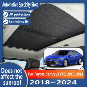 for toyota camry xv70 2018~2024 2023 sunroof insulation roof visor electrostatic adsorption suede fabric sun protection anti u