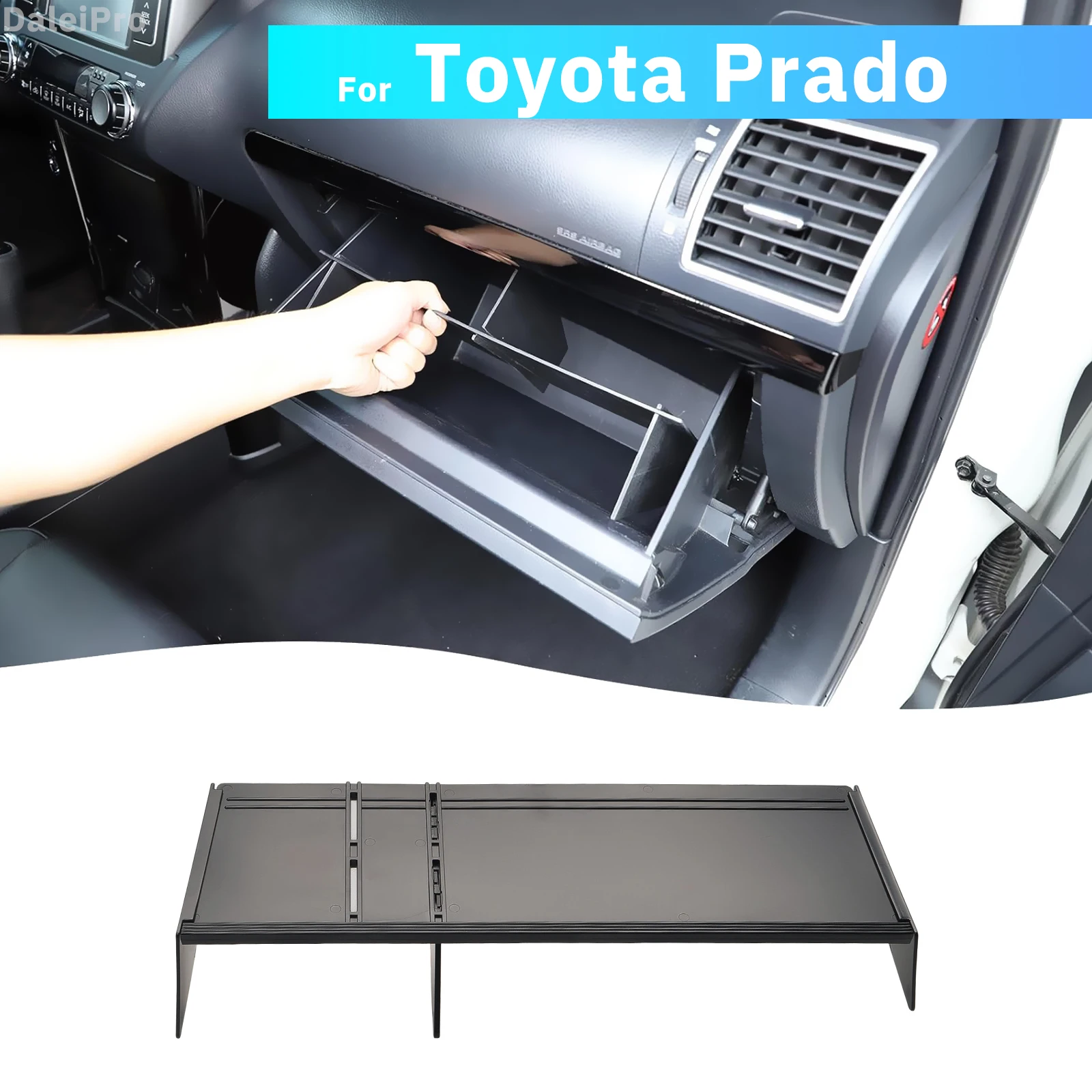 for toyota land cruiser prado lc150 j150 fj150 2010 2018 car glove compartment organizing divider organizer prado storage box for toyota land cruiser prado lc150 j150 fj150 2010 2018 car glove compartment organizing divider organizer prado storage box