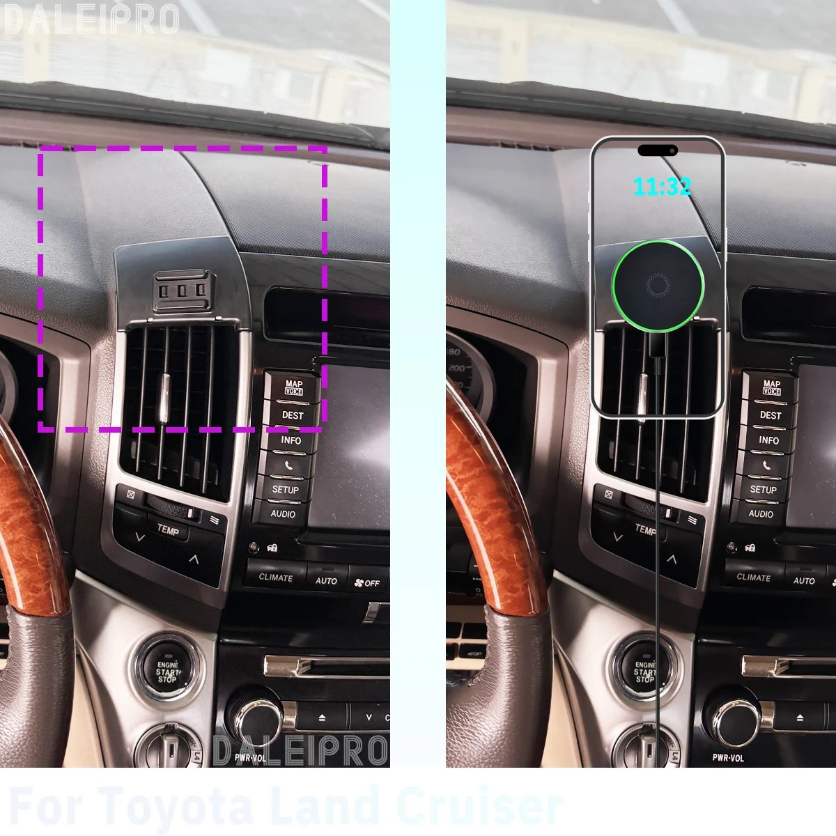 for toyota land cruiser j200 2008 2014 2015 phone holder car magnetic mount smart sensing wireless charging one touch release qi for toyota land cruiser j200 2008 2014 2015 phone holder car magnetic mount smart sensing wireless charging one touch release qi