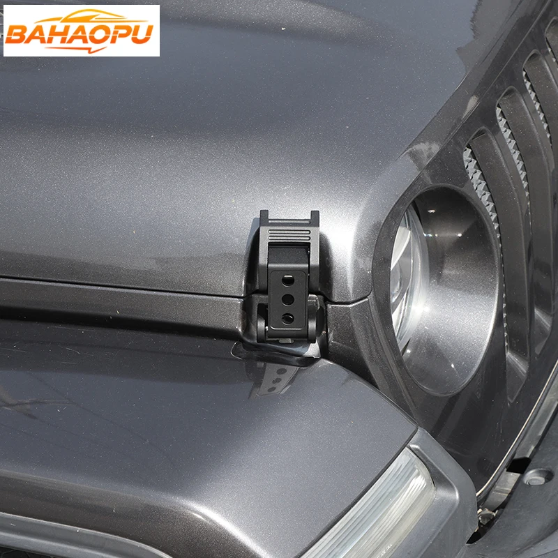bahaopu aluminum alloy car engine hood latch catch cover kit fit for jeep wrangler jk jl jt gladiator auto exterior bahaopu aluminum alloy car engine hood latch catch cover kit fit for jeep wrangler jk jl jt gladiator auto exterior
