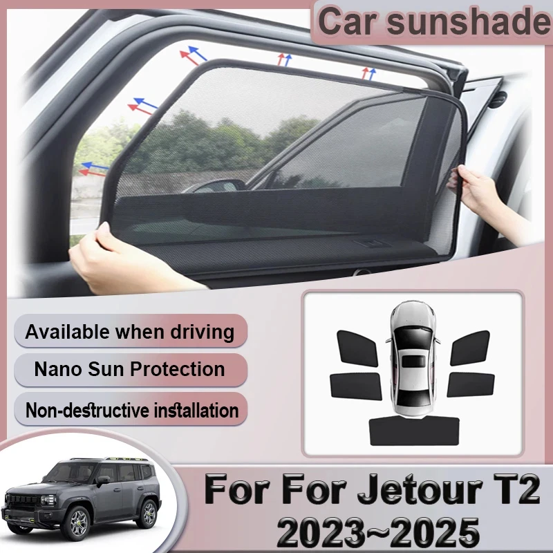 car mesh sunshade for jetour t2 accessories traveller 2023 2024 2025 shanhai t2 ich x k3 side window curtain visor accessories car mesh sunshade for jetour t2 accessories traveller 2023 2024 2025 shanhai t2 ich x k3 side window curtain visor accessories