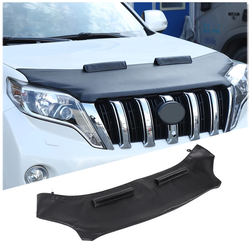 pu leather car engine cover front hood protection for toyota land cruiser prado fj150 150 2010 2017 exterior accessories pu leather car engine cover front hood protection for toyota land cruiser prado fj150 150 2010 2017 exterior accessories