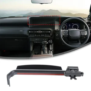 for toyota land cruiser prado 250 lc250 2024+ abs black car navigation screen mobile phone holder modification accessories rhd